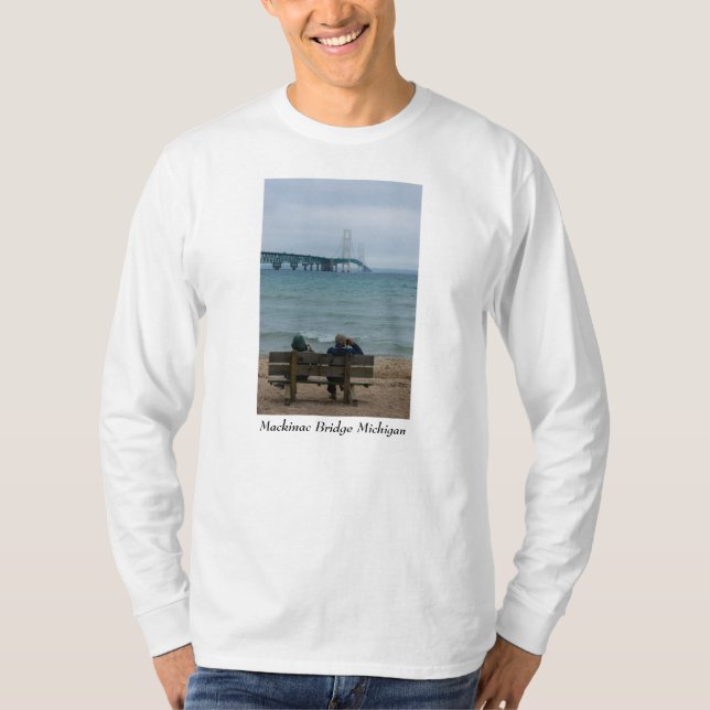 Visa Mackinac Bridge T Shirt (Framsida)