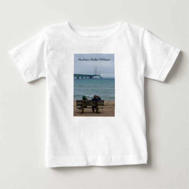 Visa Mackinac Bridge T Shirt (Framsida)