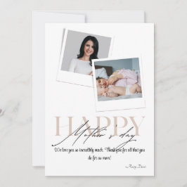 Visa mamma du bryr dig: Personlig foto mors dag Julkort