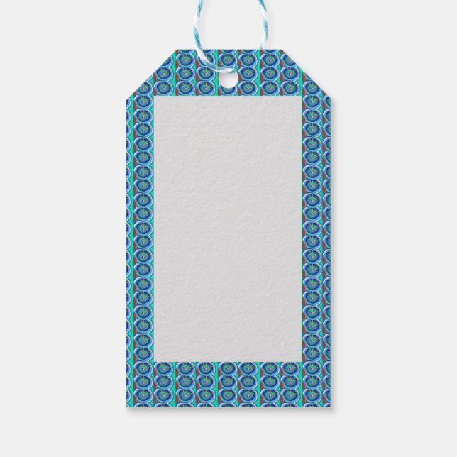 VISA Märkre Mall lägga till PHOTOS BILDER ART-TEXT Presentetikett (Baksidan)