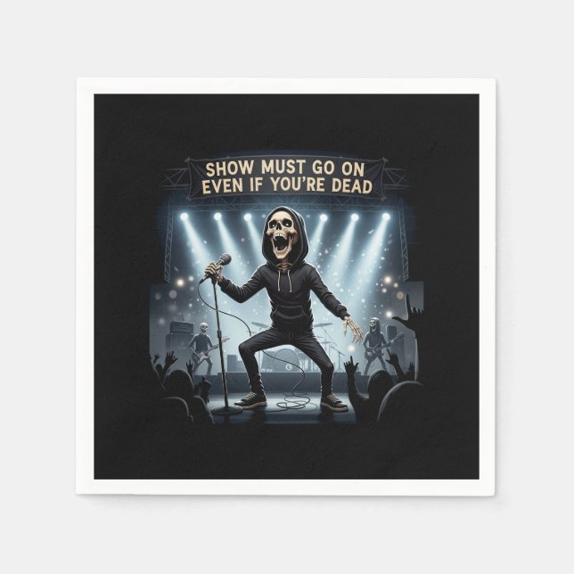 Visa måste gå på Party Napkins Pappersservett (Framsidan)