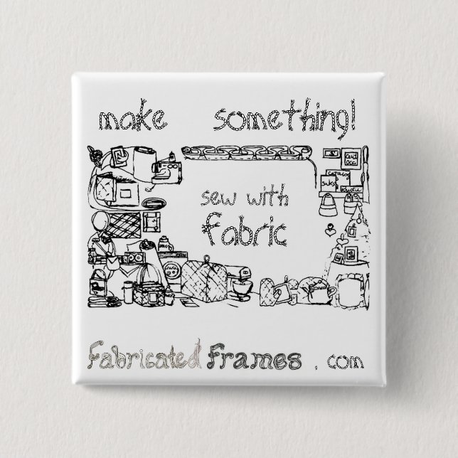 Visa med Fabric Brooch Pin-knapp Knapp (Framsida)