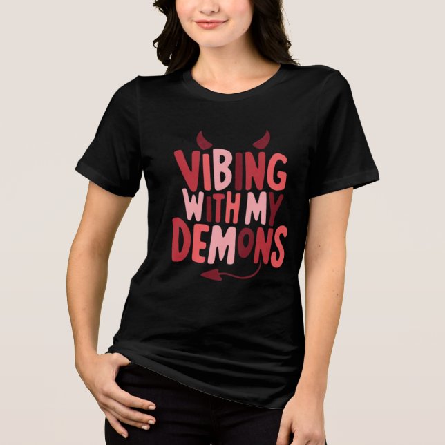 Visa med mina demoner t shirt (Framsida)