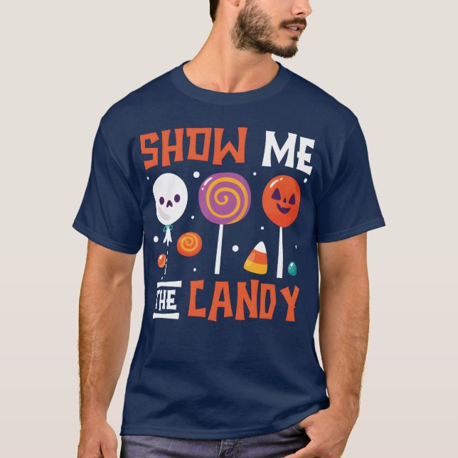 Visa Mehe Candy present T Shirt (Framsida)