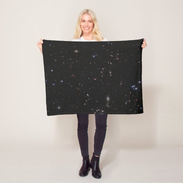 Visa mellan Pisces & Andromeda Constellations Fleecefilt (På plats)