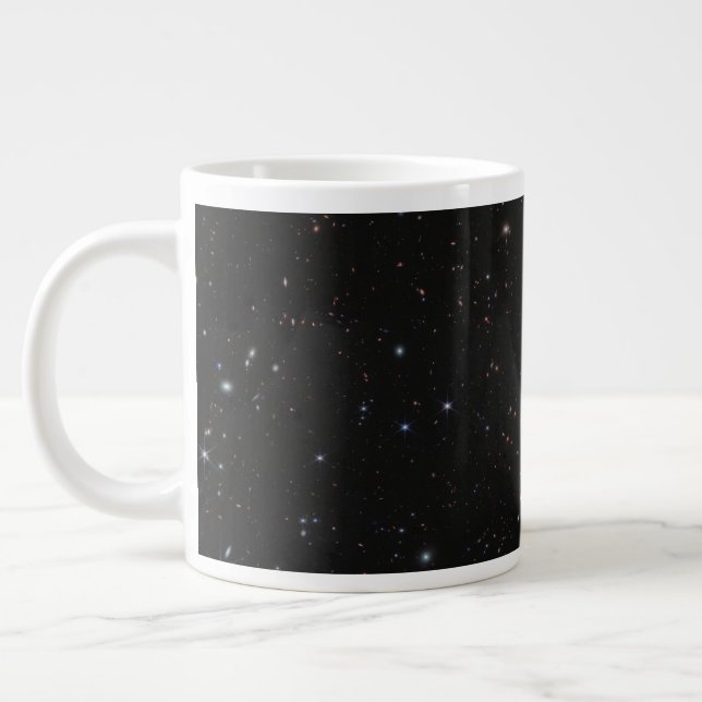 Visa mellan Pisces & Andromeda Constellations Jumbo Mugg (Vänster)