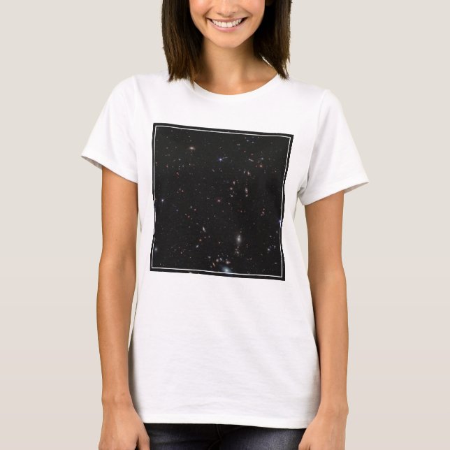Visa mellan Pisces & Andromeda Constellations T Shirt (Framsida)