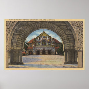 Visa Memorial Church, Stanford U. Poster