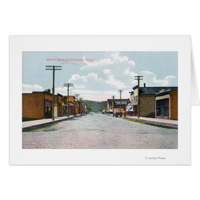 Visa Metcalf Street Hälsningskort (Framsidan Horizontal)