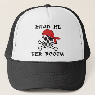 Visa mig din röv - Roligt vuxet Jolly Roger-humor Truckerkeps