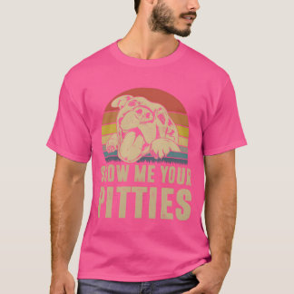 Visa mig dina Pitties Retro Vintage Pitbull Älskar T Shirt