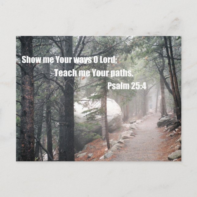 Visa mig era sätt, O Lord... Vykort (Framsida)