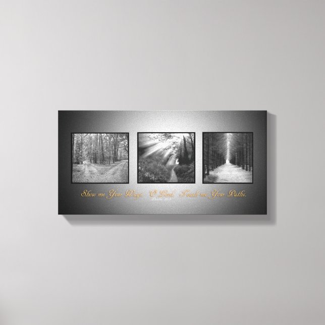 Visa mig era vägar, O Lord Teach me Väg Canvastryck (Framsida)