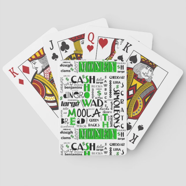 Visa mig ett betalkort för pengabykeln casinokort (Baksidan)