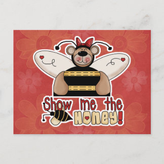 Visa mig honungen Bumble Bear Vykort