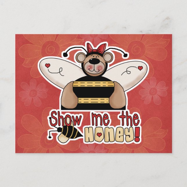 Visa mig honungen Bumble Bear Vykort (Framsida)
