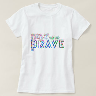 Visa mig hur stort din indiankrigare är t shirt