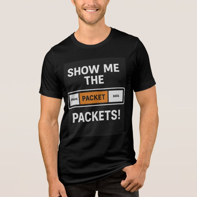 Visa mig paketen t shirt (Framsida)
