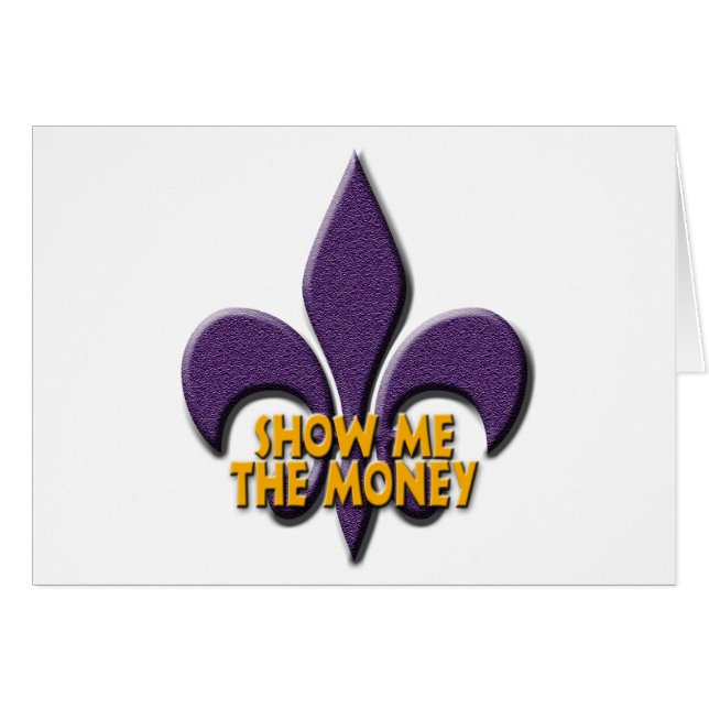 Visa mig pengarna hälsningskort (Framsidan Horizontal)