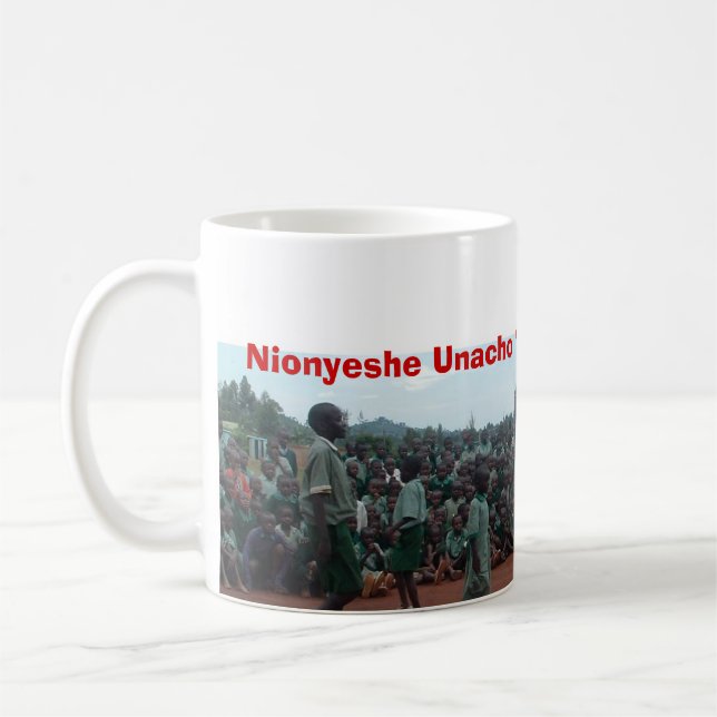 Visa mig vad du fick muggen kaffemugg (Vänster)