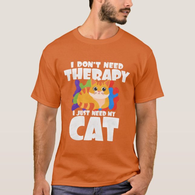 Visa min kattfamilj t shirt (Framsida)