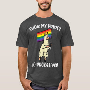Visa mitt Pride Nr Probllama Llama Gay pride Ally T Shirt