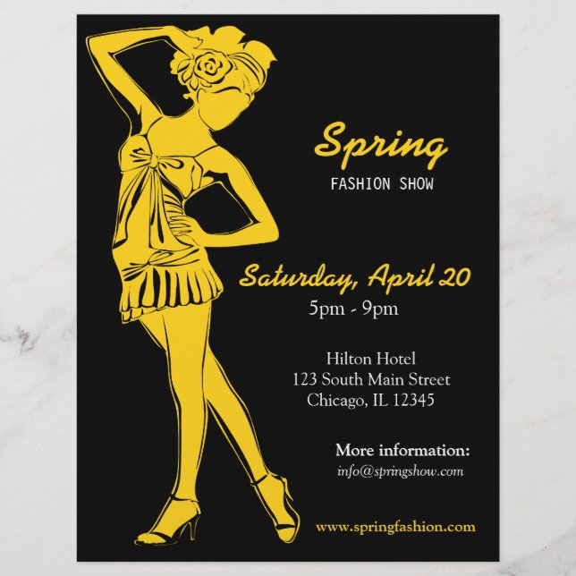 Visa mode (Guld) Reklamblad (Framsidan)