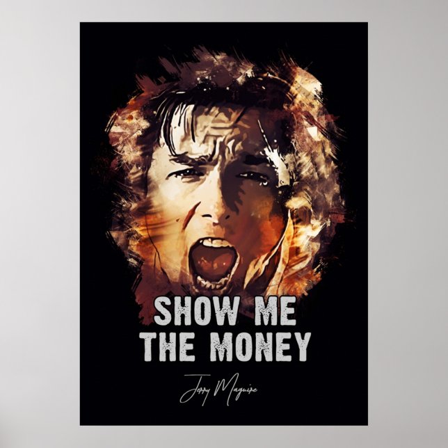 Visa Money Jerry Maguire Poster (Framsidan)