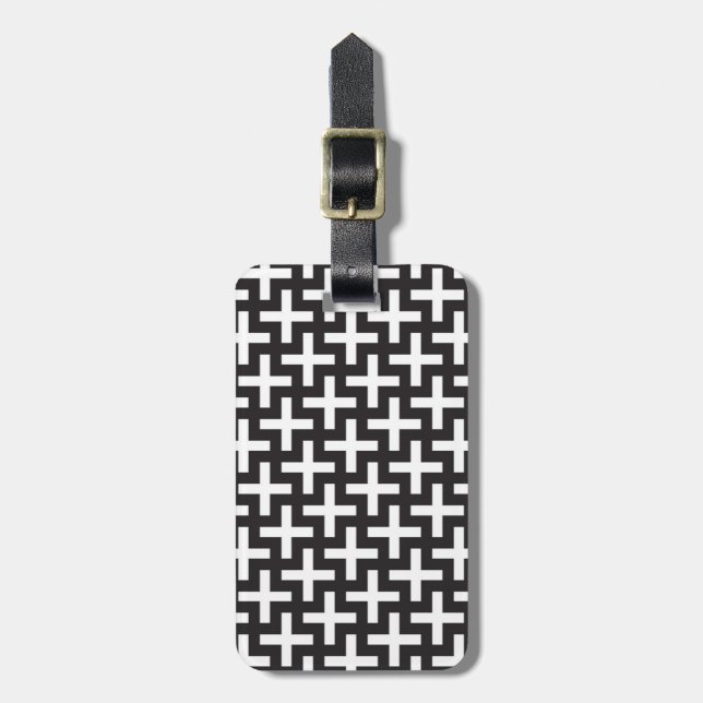 &Visa mönster med plustecken Bagagebricka (Vertikal Framsida)