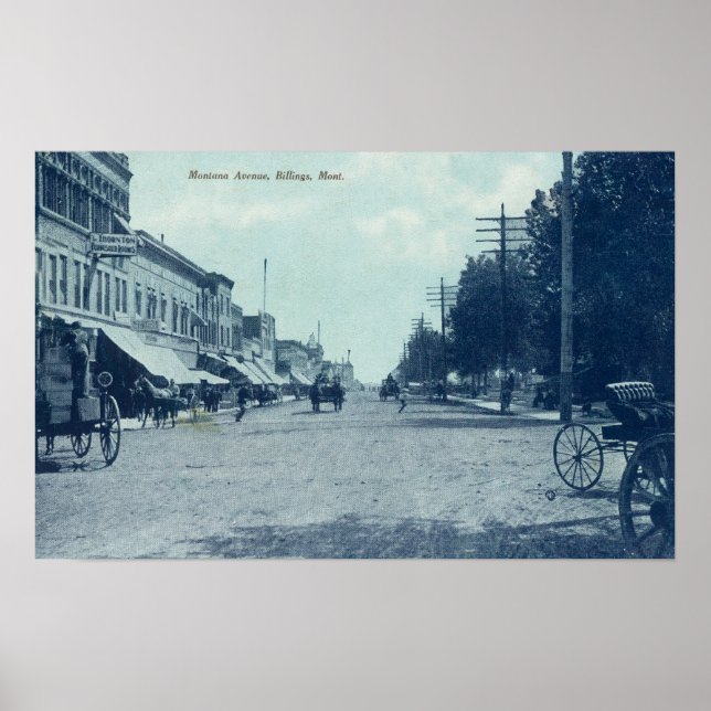 Visa Montana AvenueBillings, MT Poster (Framsidan)
