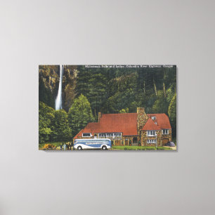 Visa Multnomah Falls Lodge Canvastryck