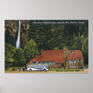Visa Multnomah Falls Lodge Poster