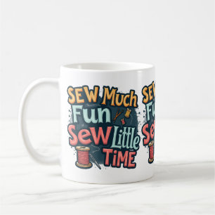 Visa mycket Roligt Sew Little Time Retro Stitch Ar Kaffemugg
