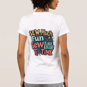 Visa mycket Roligt Sew Little Time Retro Stitch Ar T Shirt