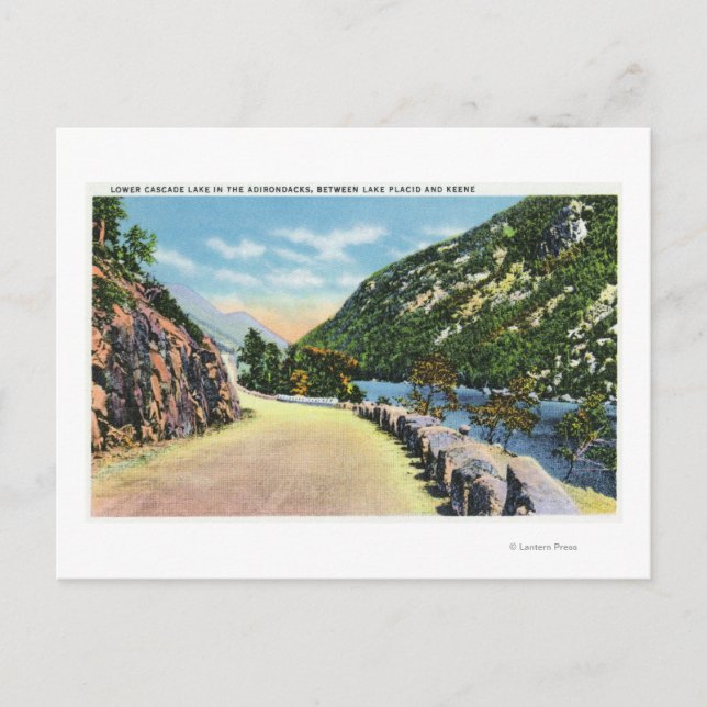 Visa Nedre Cascade Sjö Vykort (Framsida)