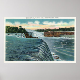 Visa Niagara Falls från Prospect Point Poster