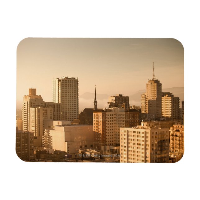 Visa Nob Backe i San Francisco, med dimman Magnet (Horisontell)