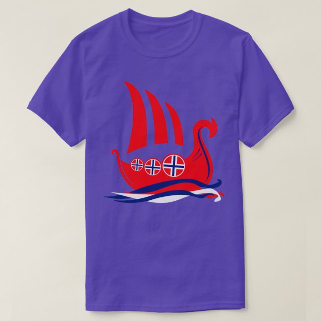 Visa Norge för frakt T Shirt (Design framsida)