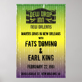 Visa nyans och släpp i New Orleans Show Poster