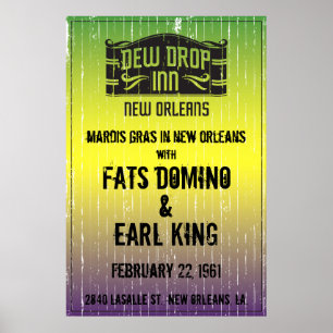 Visa nyans och släpp i New Orleans Show Poster
