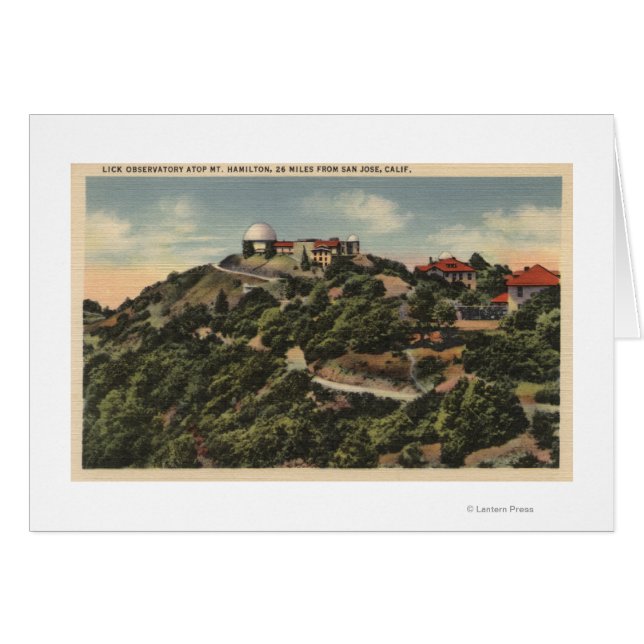 Visa observationscentrum för Slickande av Mt. Hami Hälsningskort (Framsidan Horizontal)