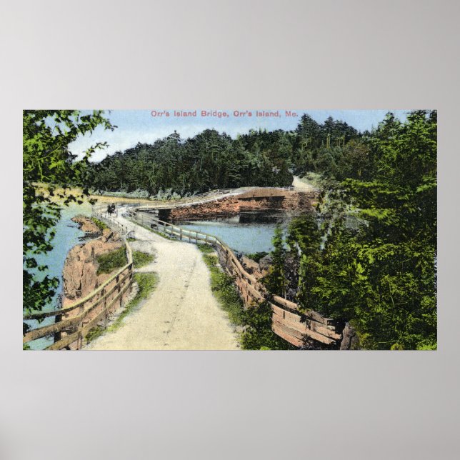 Visa Orr's Island Bridge Poster (Framsidan)