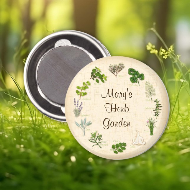 Visa örtagårdsmagnet magnet (Show Off Herb Garden Magnet
For special herb gardeners. Personalize with your custom text. )