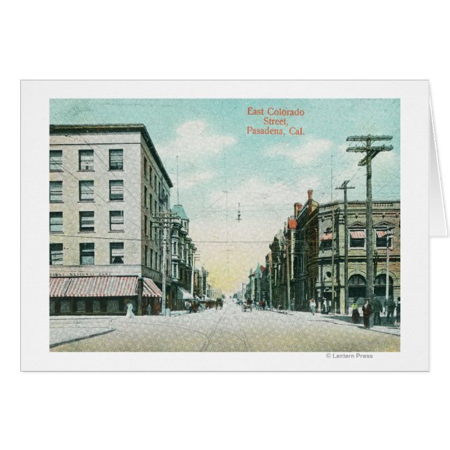 Visa Öster Colorado Street Hälsningskort (Framsidan Horizontal)