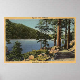 Visa över Bridle Väg nära dammen Poster