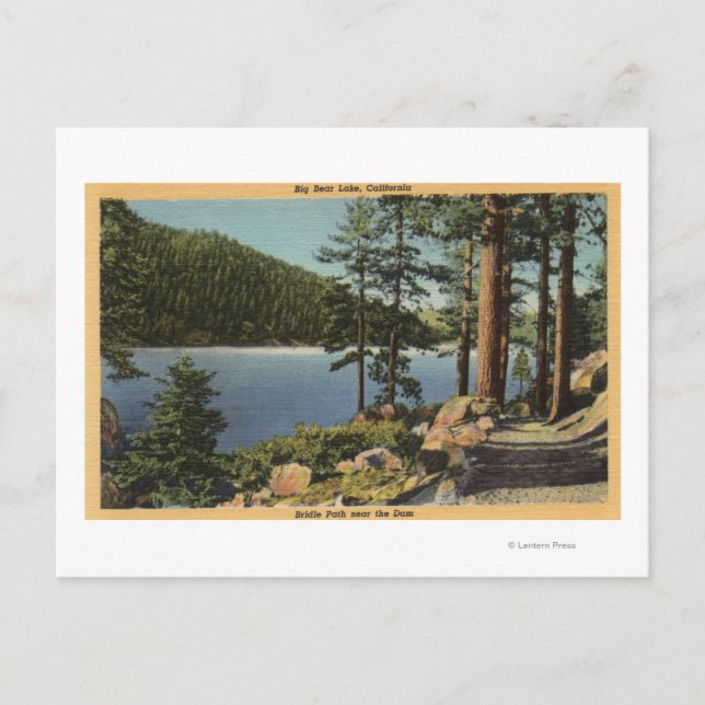 Visa över Bridle Väg nära dammen Vykort (Framsida)