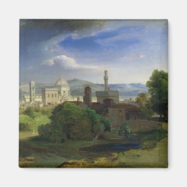 Visa över Florens, 1829 Magnet (Framsidan)