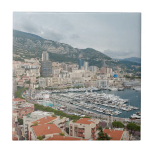 Visa över Monaco och Monte Carlo Kakelplatta