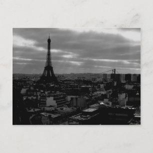 Visa över Paris Vykort