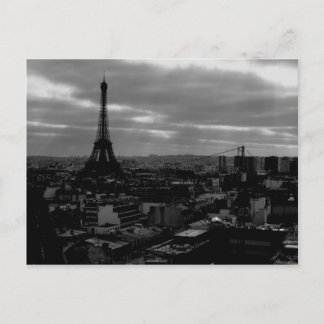 Visa över Paris Vykort
